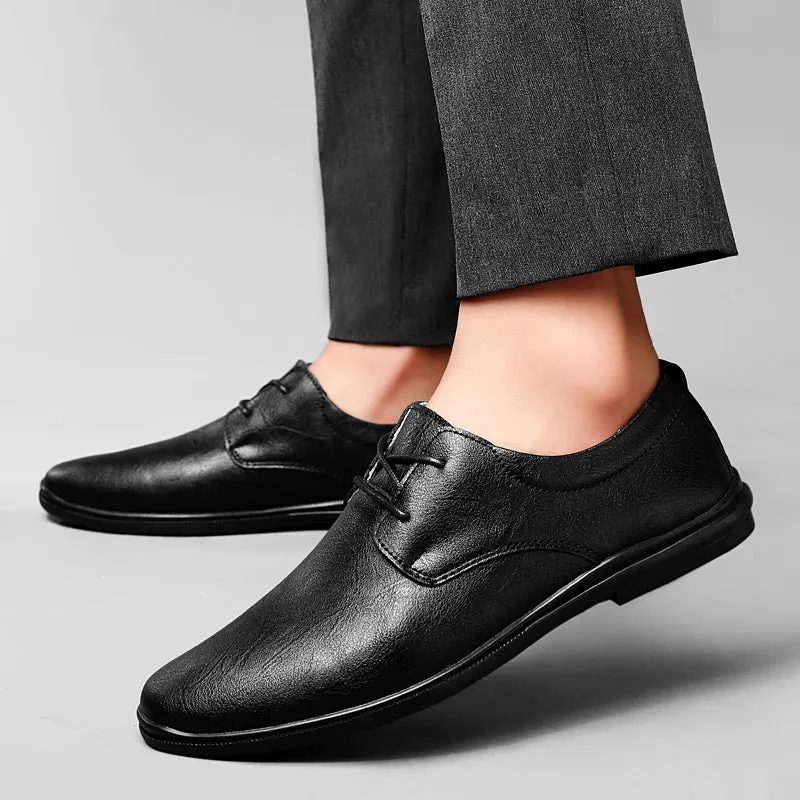 SALVATORE GENUINE COWHIDE SHOES