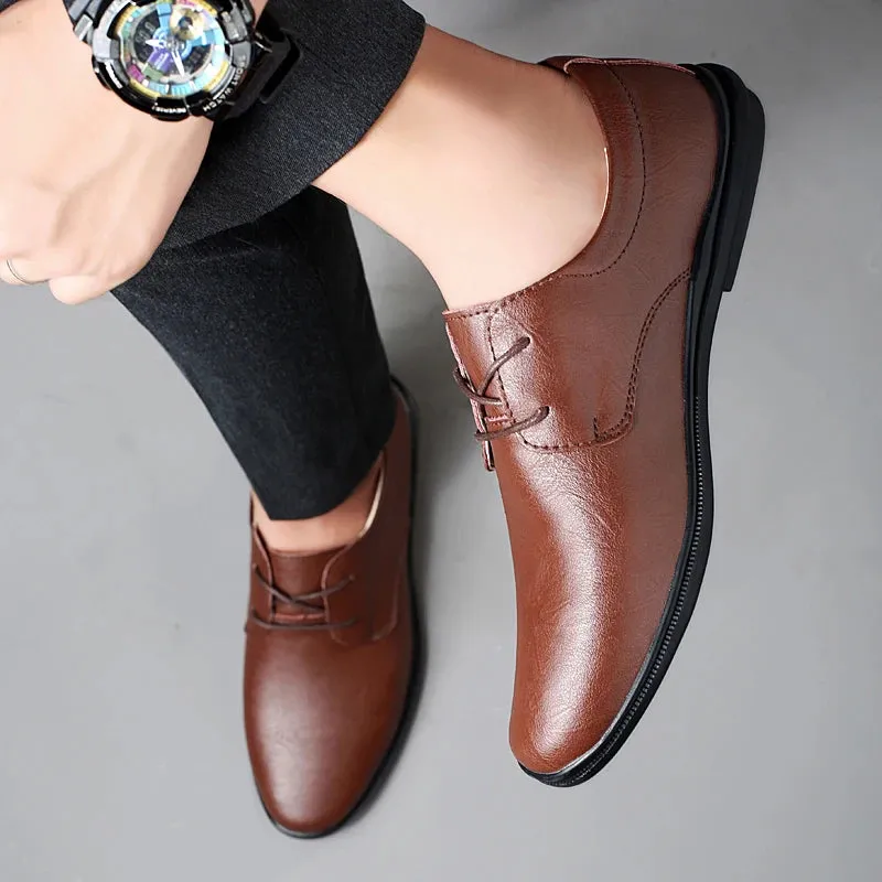 SALVATORE GENUINE COWHIDE SHOES