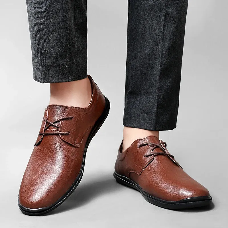 SALVATORE GENUINE COWHIDE SHOES
