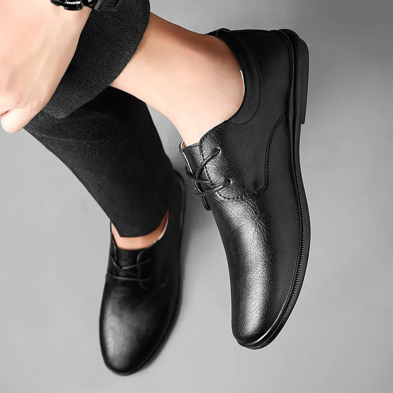 SALVATORE GENUINE COWHIDE SHOES