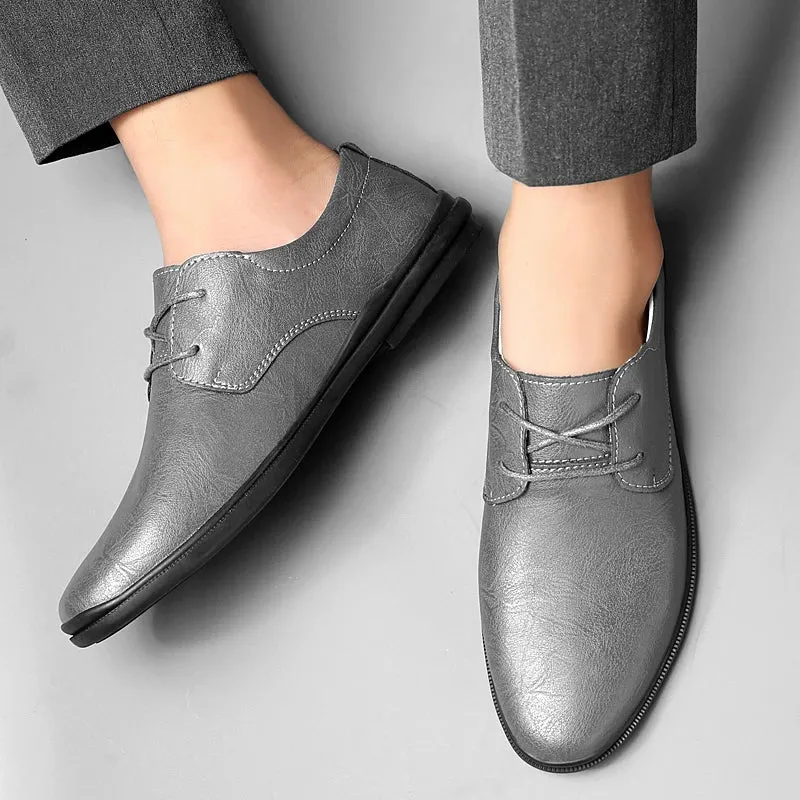 SALVATORE GENUINE COWHIDE SHOES