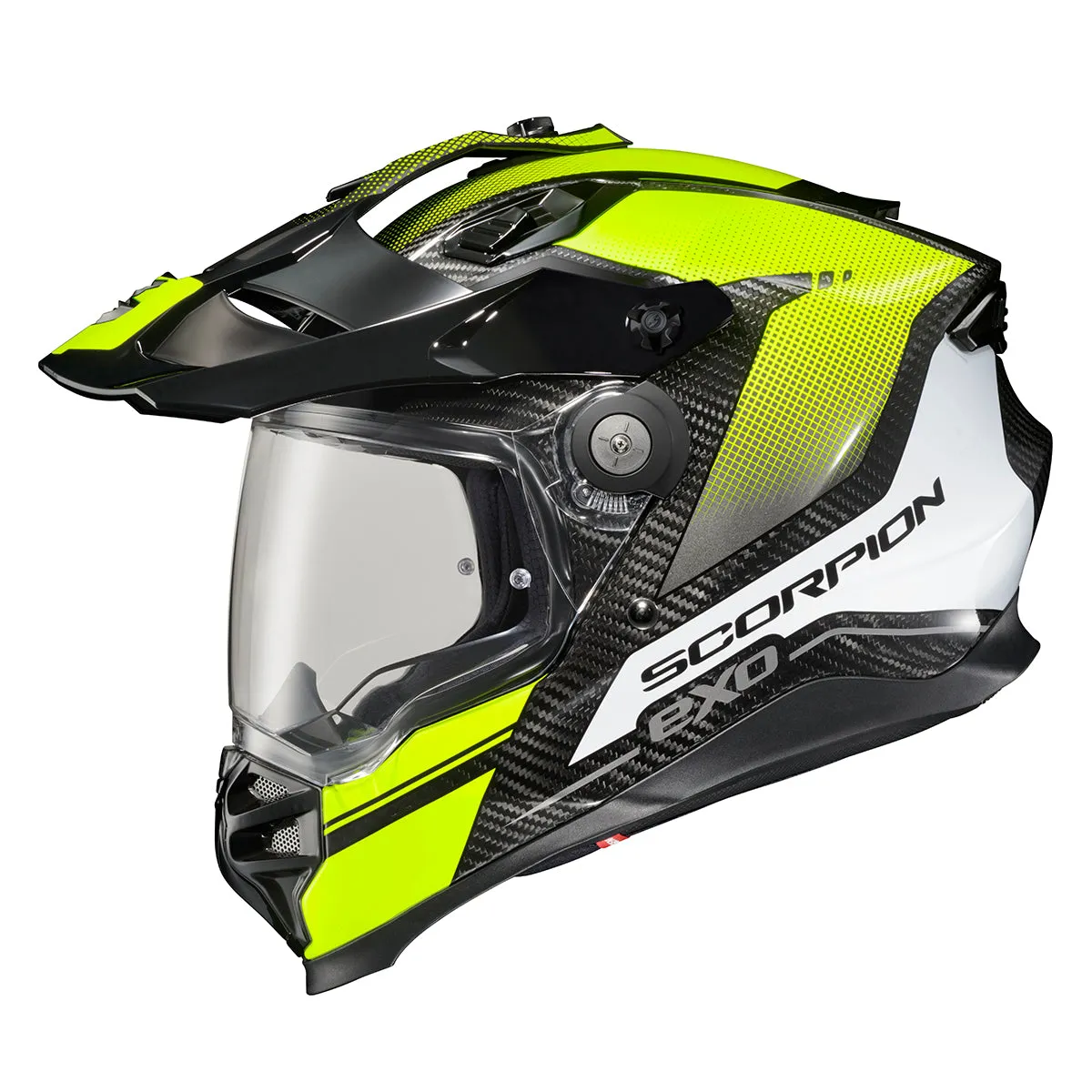 Scorpion XT9000 Dual Sport Helmet Carbon Trailhead Hi Viz