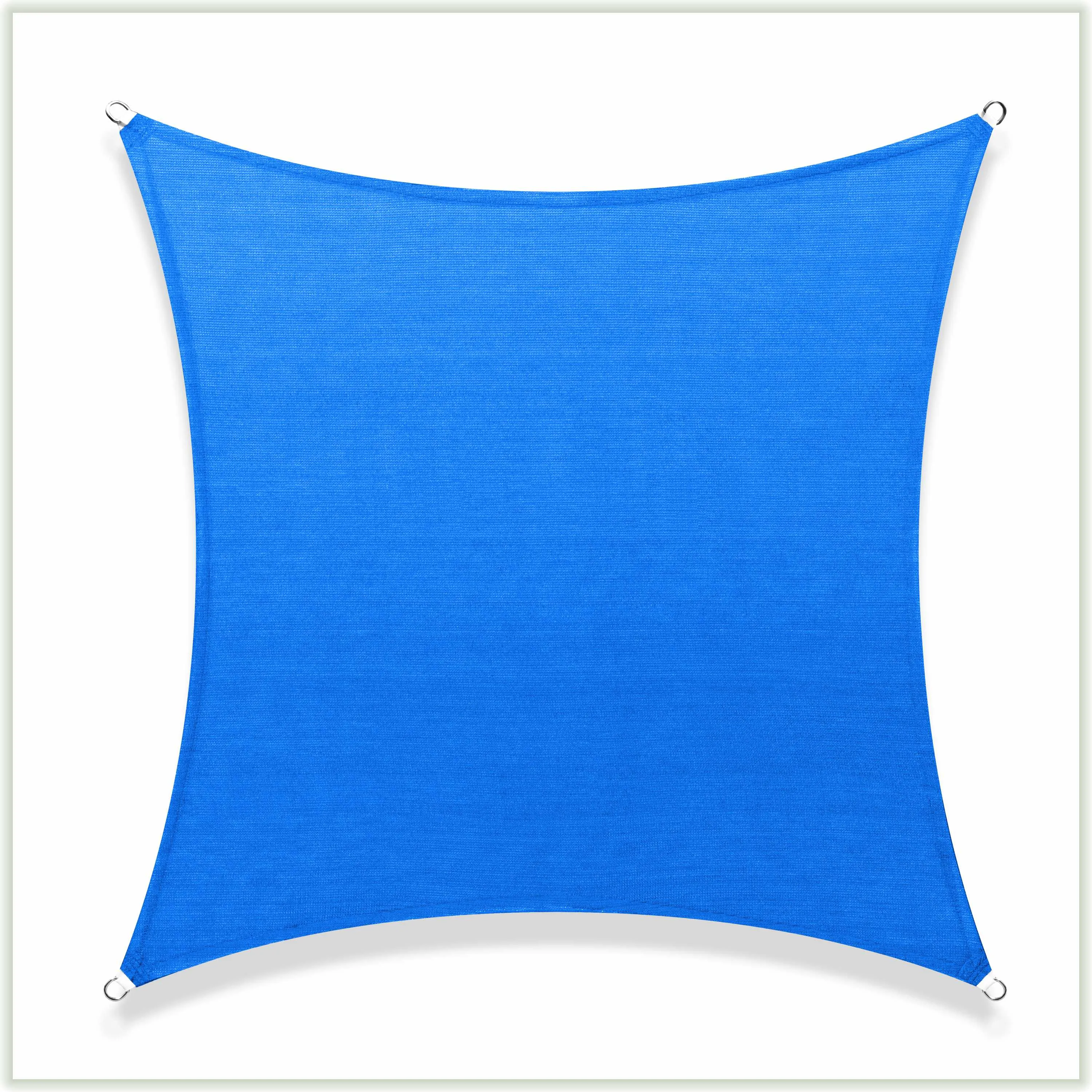 Square Sun Shade Sail Canopy, Commercial Grade, 4 Sizes, 8 Colors