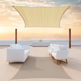 Square Sun Shade Sail Canopy, Commercial Grade, 4 Sizes, 8 Colors