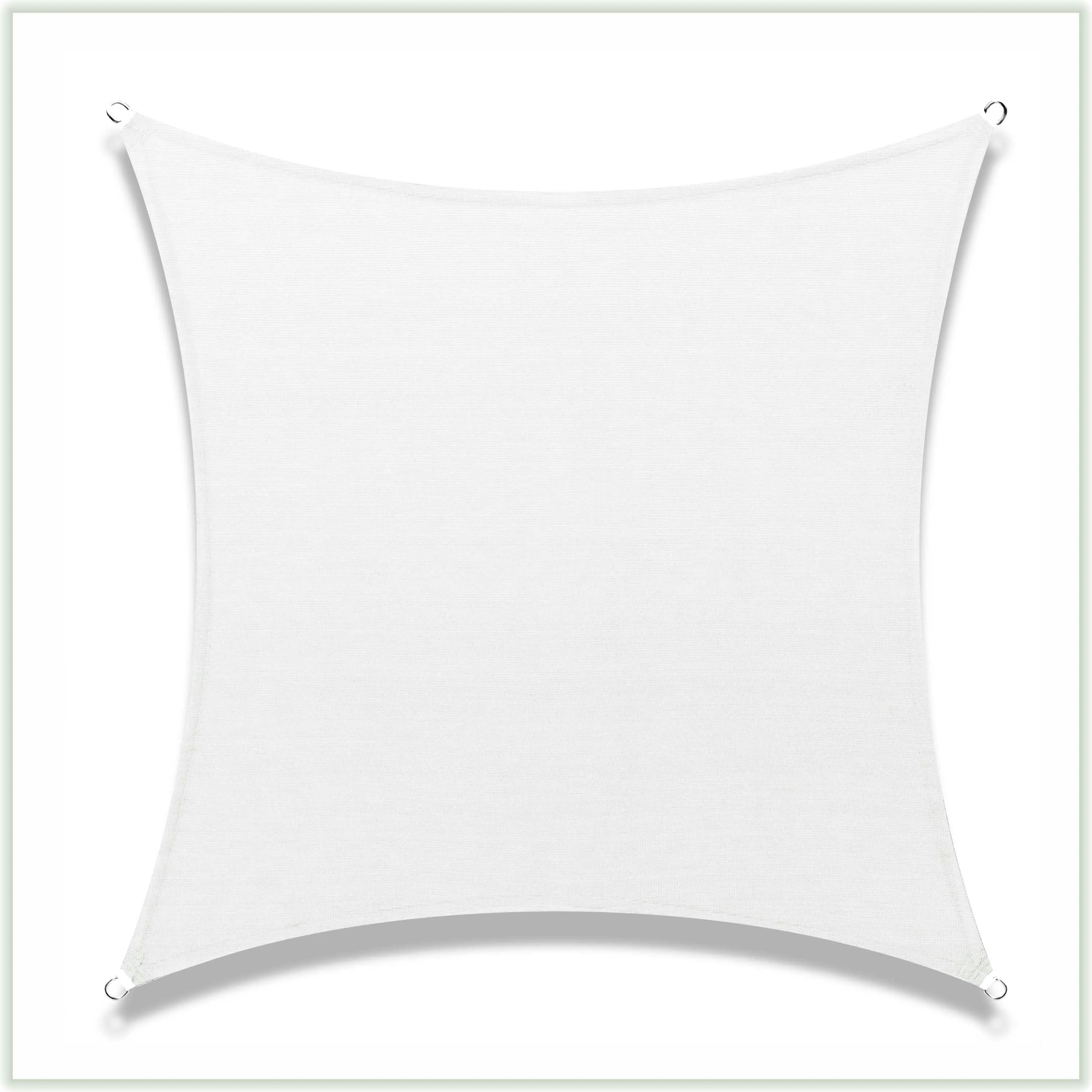 Square Sun Shade Sail Canopy, Commercial Grade, 4 Sizes, 8 Colors
