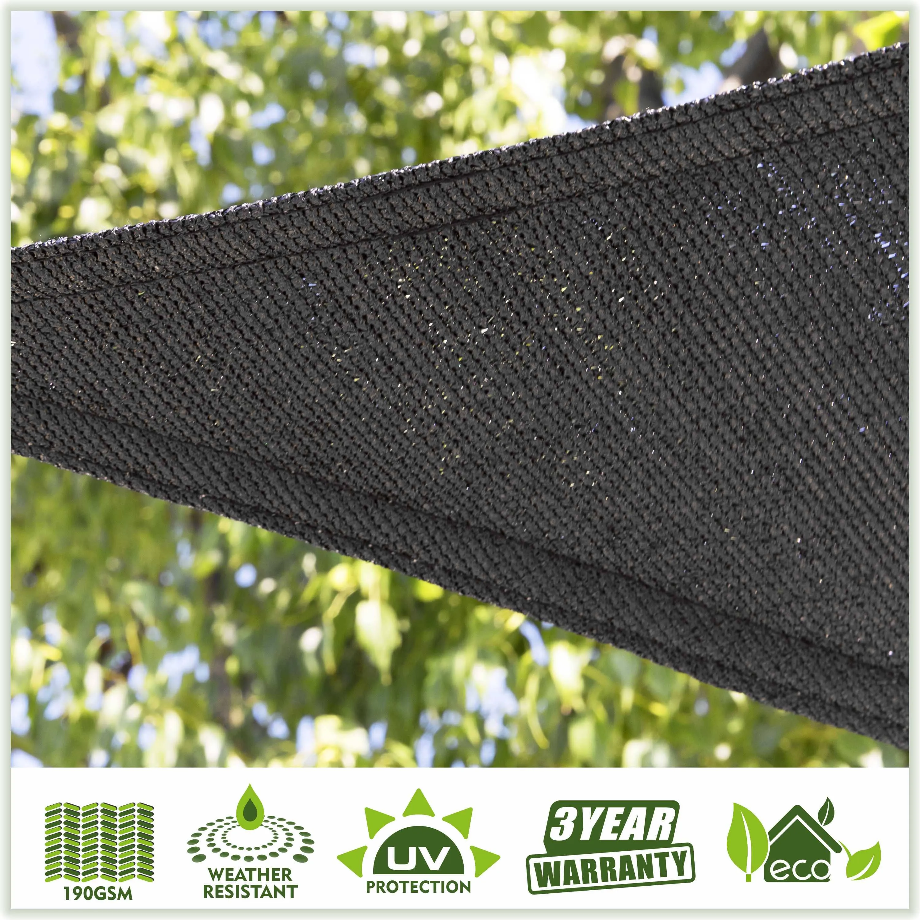 Square Sun Shade Sail Canopy, Commercial Grade, 4 Sizes, 8 Colors