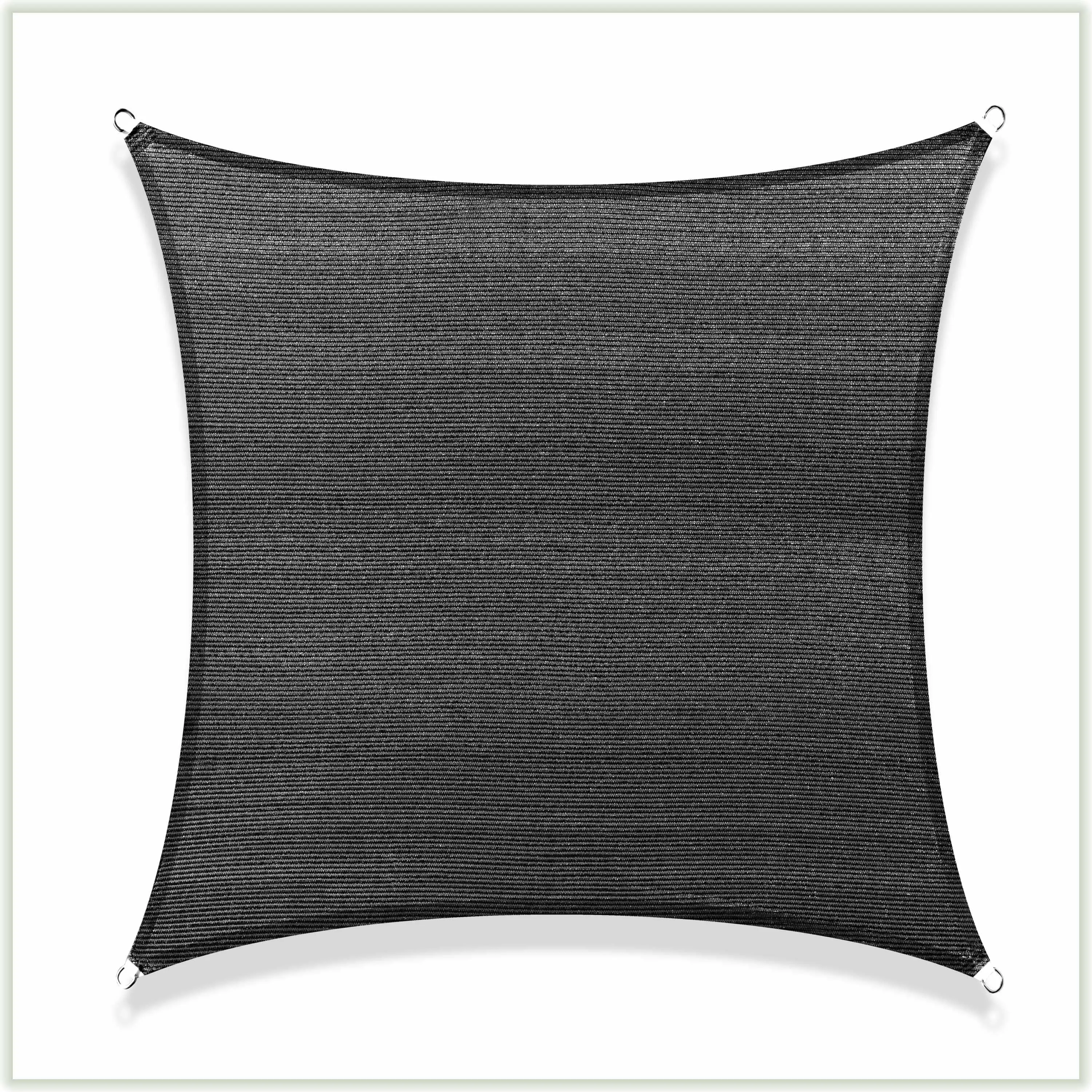 Square Sun Shade Sail Canopy, Commercial Grade, 4 Sizes, 8 Colors