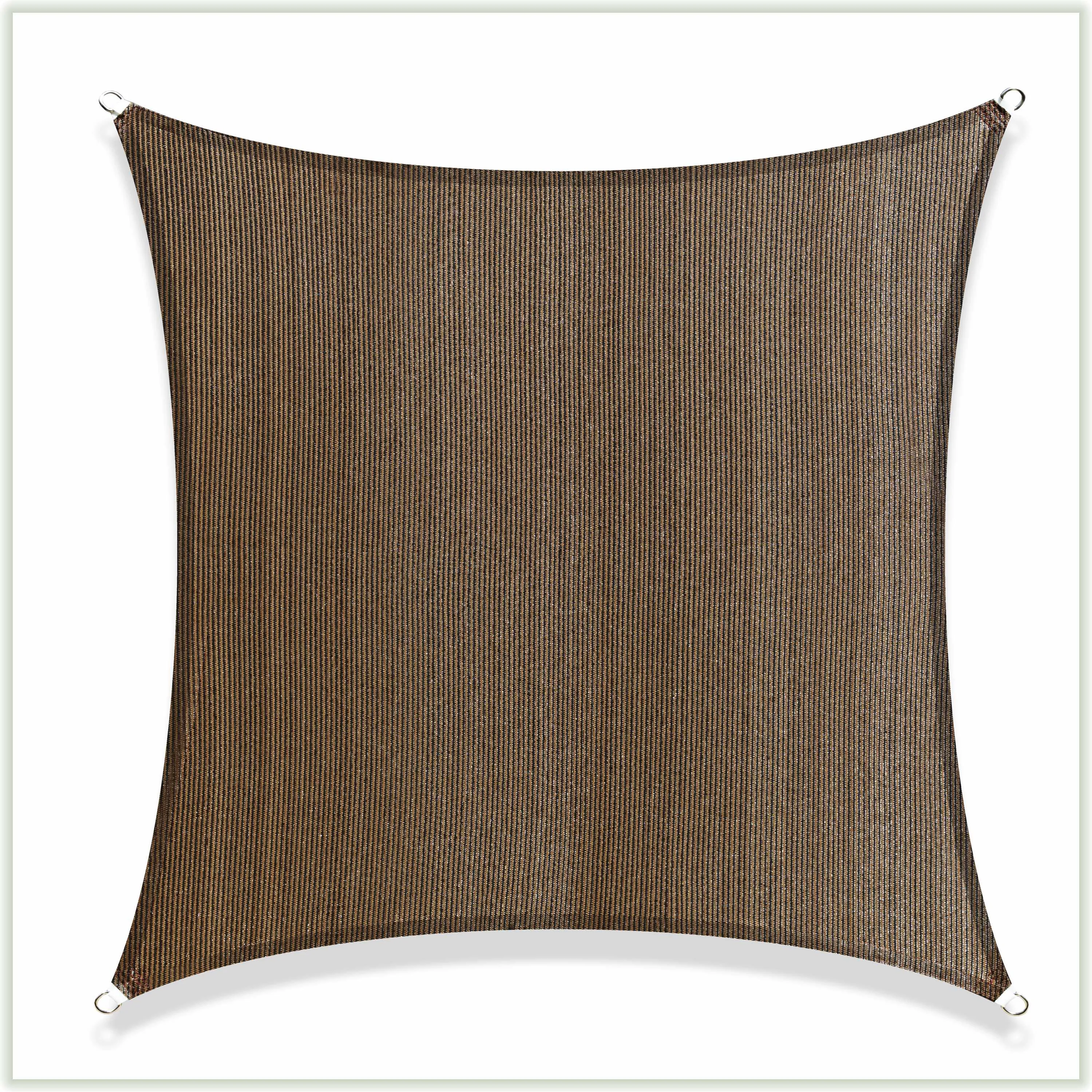 Square Sun Shade Sail Canopy, Commercial Grade, 4 Sizes, 8 Colors
