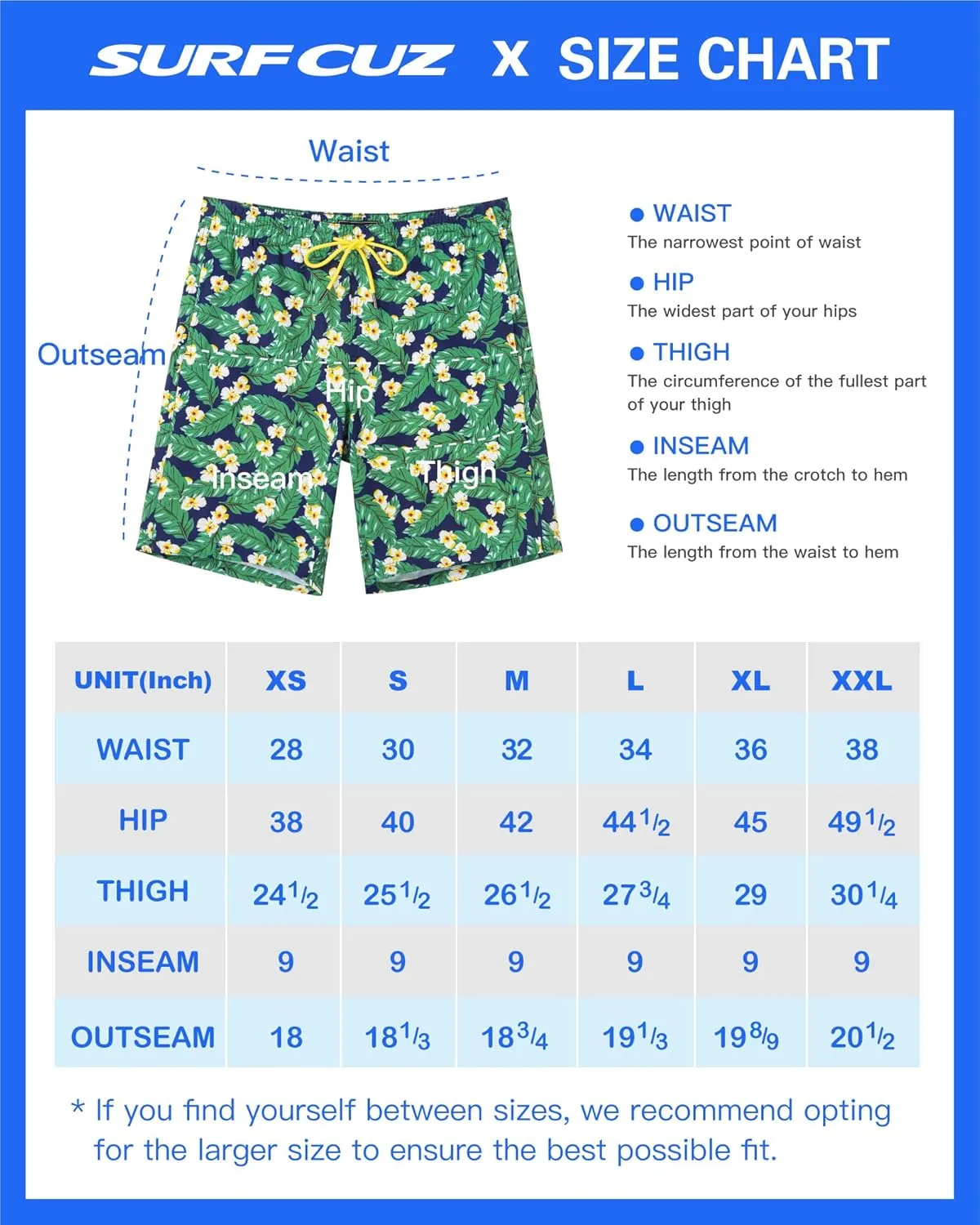 SURF CUZ 9" Mens Swim Trunks with Compression Liner Bathing Suits 2 in 1 Stretch Zipper Pockets Quick Dry