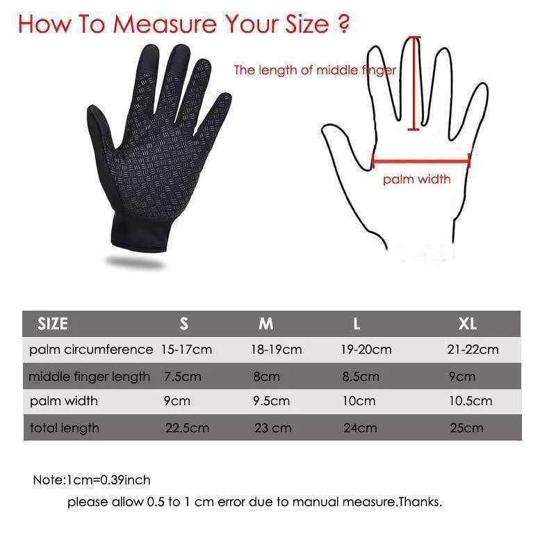 Unisex Touchscreen Thermal Gloves