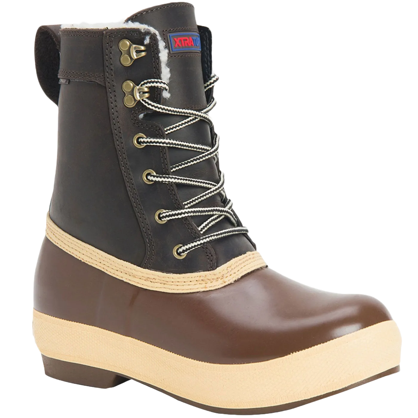 XTRATUF Ladies 8 Inch Insulated Legacy Brown Lace Up Boots LLW8900