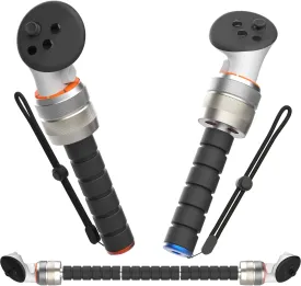 YEZRO Dual VR Game Handles for Meta Quest 3/Quest 3s - Aluminum Long Arms Extension Accessories for Gorilla Tag, Beat Saber Handles, Baseball bat Compatible with Oculus Quest Pro/2, Gift for Kids