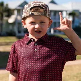 Youth Polo - Texas - Black & Red