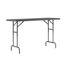 Zown Height Adjustable Rectangular Plastic Folding Table - 6ft x 2ft 6 (1830mm x 760mm)